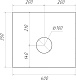 Runo Тумба с раковиной Бари 40 R Duo подвесная железный камень/белая – фотография-21